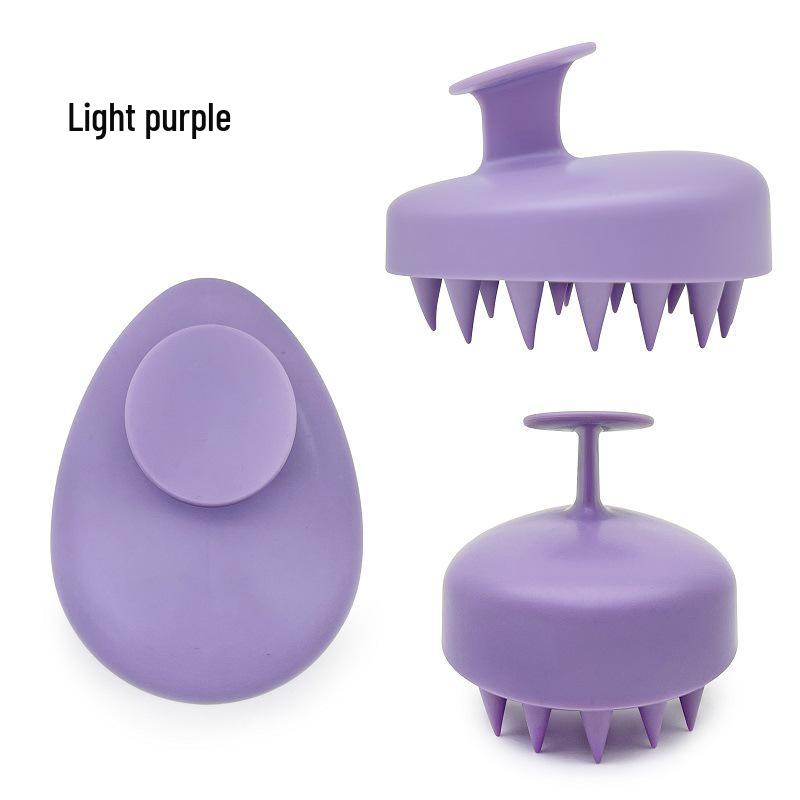 Soft Gel Scalp Massage Shampoo Brush for Detangling, Smoothing, and Head Cleaning
