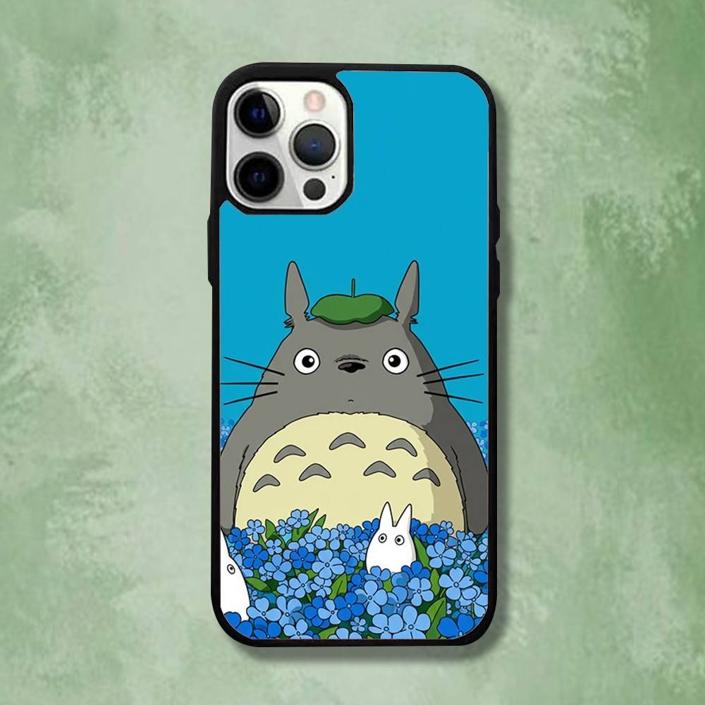 Anime T-Totoros Phone Case For iPhone 16,15,14,13,12,11,Pro,Max,Plus,Mini,SE4,E Magnetic Magsafe Wireless Charging