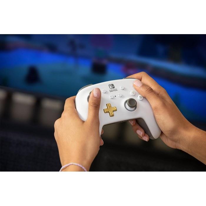 Nintendo PowerA Enhanced Wireless Controller for Nintendo Switch - White (2-Year Warranty) 1518390JP-02