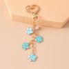 Elegant Pearls And Cherry Blossom Handbag Bag Charm With Heart Clasp Bags Pendant Keyring Decors For Fashionable Women