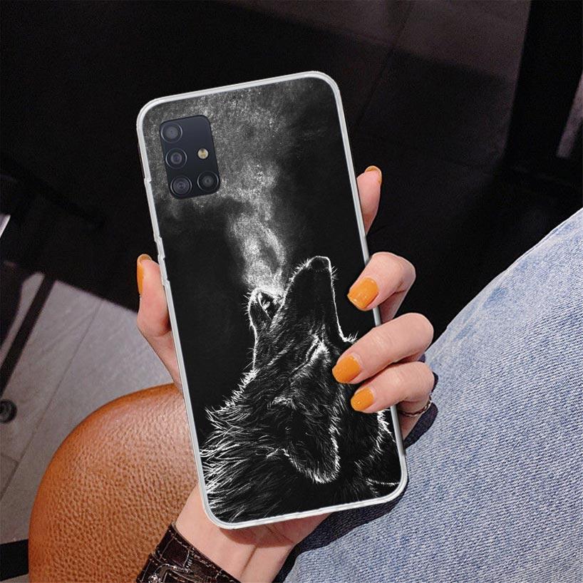 Angry Animal Wolf Fierce Phone Case For Samsung Galaxy A52 A32 A22 A12 A51 A31 A50S A30S A20S A10S Note 20 Ultra 10 Plus S10 A72