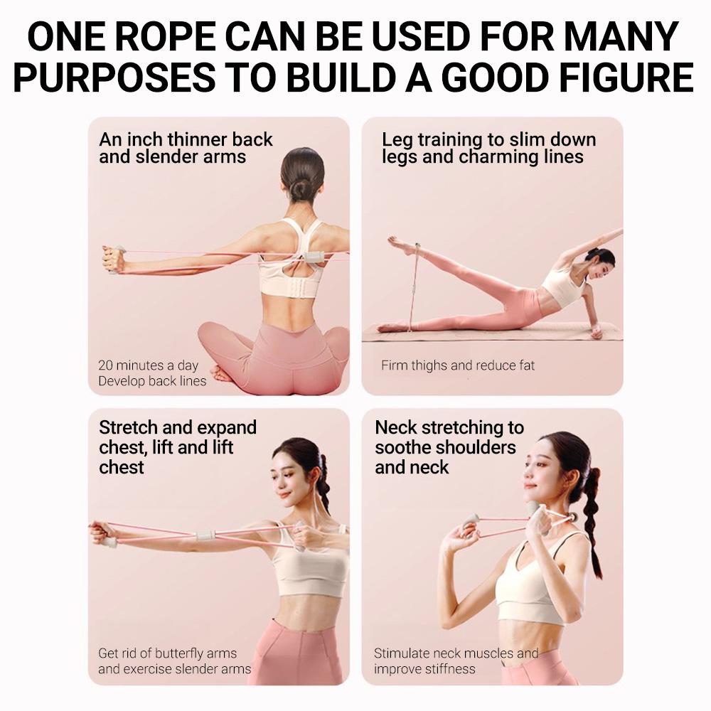 1PC 8-shaped Tensioner Resistance Band for Arms Chest Expander Gym Yoga Pilates Fitness Equipment Exercise At Home
