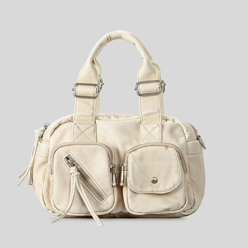 

Women Handbag Top-handle Shoulder Tote Bag Satchel Fashion Retro PU Dinner Bag Multi-pockets Shoulder Handbags Phone Money Pack белый
