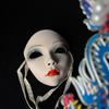Maschera di Maschera Intera Dipinta a Mano in Stile Cinese per Donne - Accessorio per Festa Hanfu