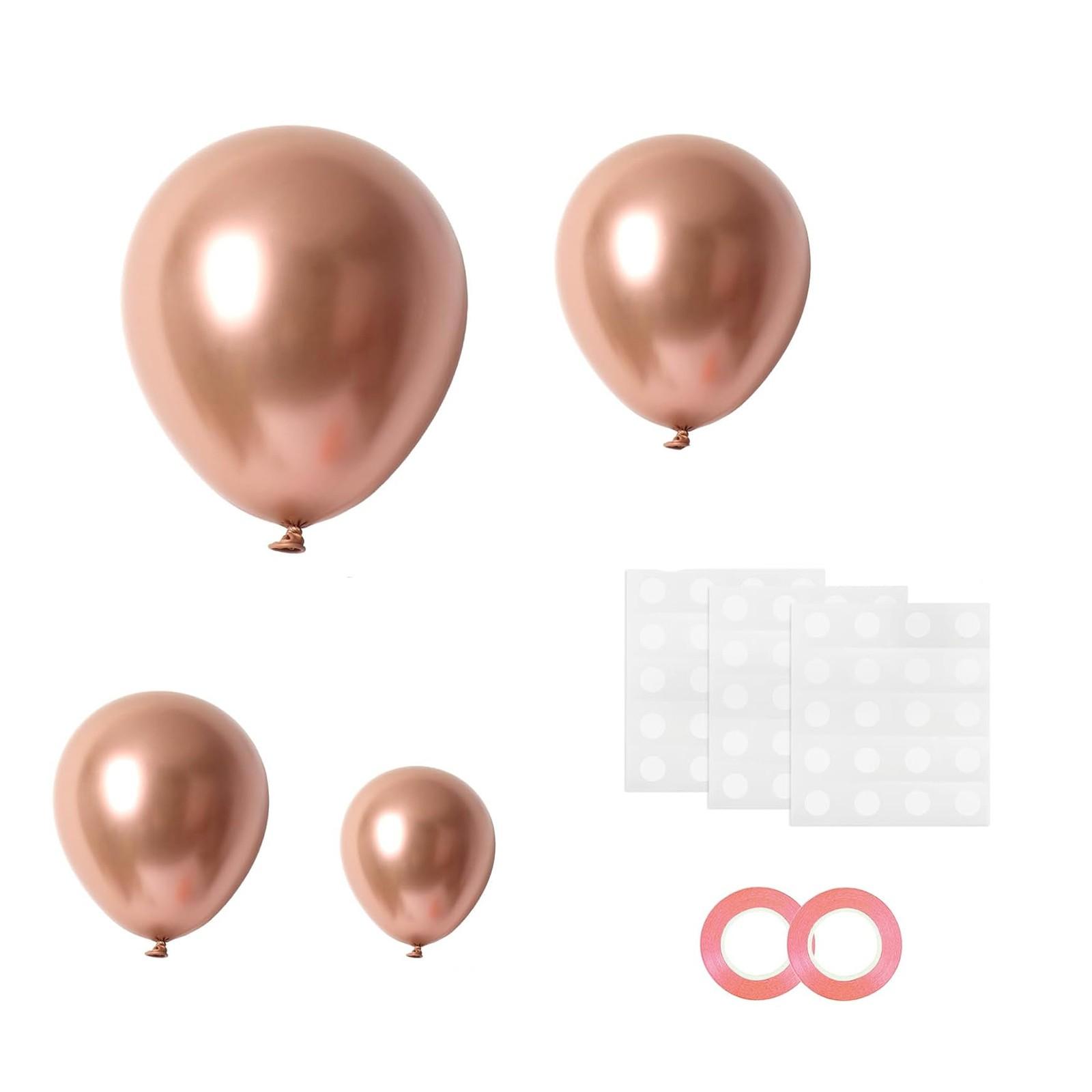 

Набор из 129 штук и арки, золотое украшение на день рождения, подходит для женщин и девушек, легкий хромированный золотой латекс, свадебный One Size