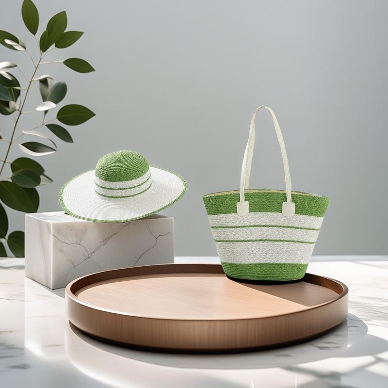 Vielseitige grenzüberschreitende Stroh-Webtasche aus Rattan für Damen