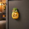 Cute Refrigerator Magnets Pineapple House Resin Fridge Magnet, 3D Relief Miniature Cottage Decor, Creative Artistic Sticker for Home Kitchen,