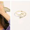 2019 Exquisite Adjustable Initial Ring for Women - Stackable Open Design for Index Finger
