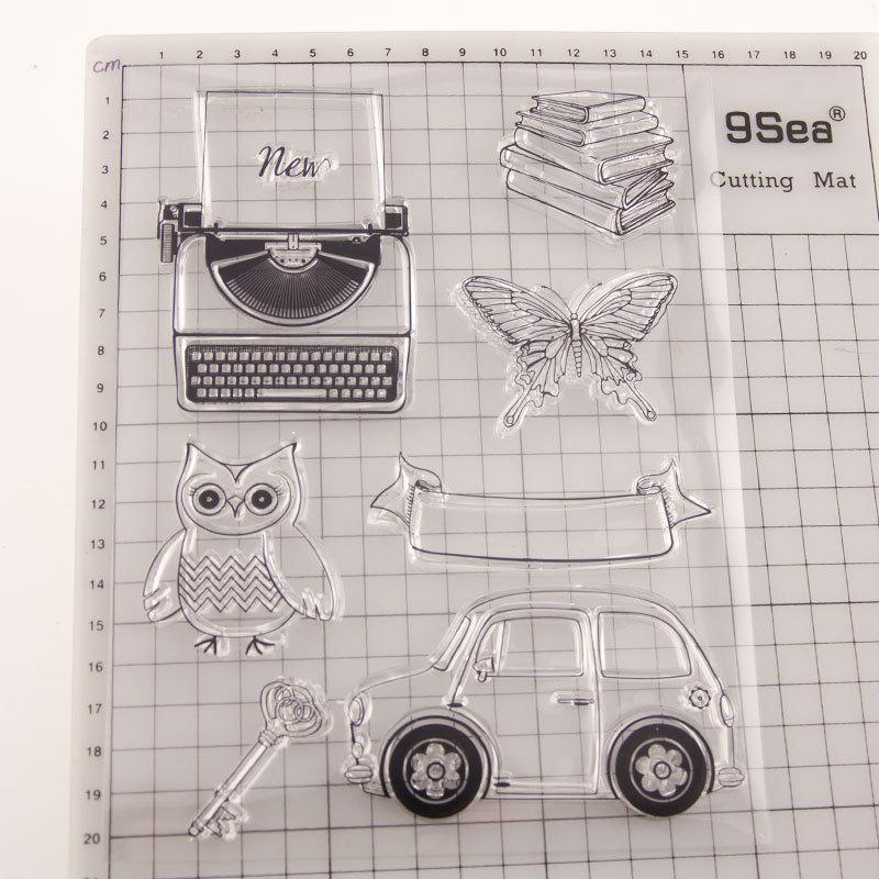 Bus Car Plane Transparent Silicone Clear Stamps for Seal DIY Scrapbooking Photo Album Decor Art Motorcycle Bike Ship Traffic