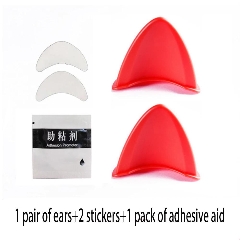 

2 Pcs Cute 3D Cat Ear Helmet Decoration Accessories Moto Bicycle Helmet Universal Styling Stickers Motorcycle Accessories