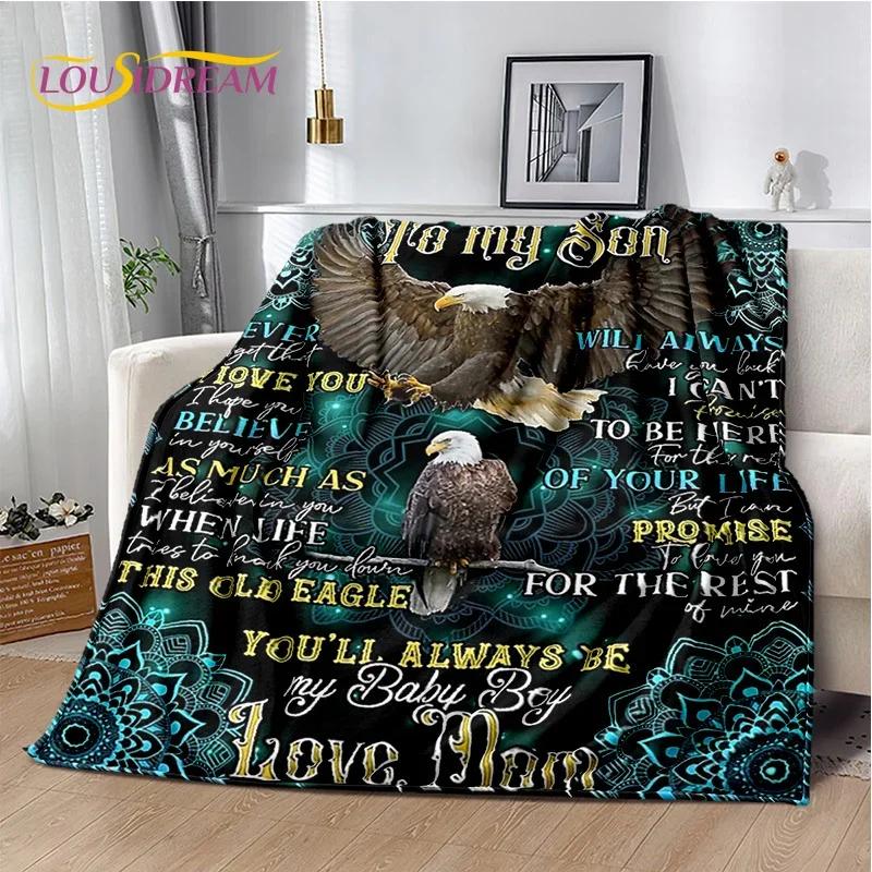 Personalized Letter Blanket Soft Throw for Home Bedroom Bed Sofa Picnic Cover Perfect Gift for Son Daughter Granddaughter