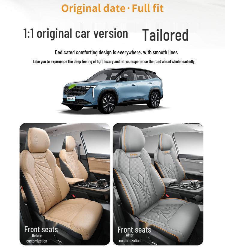 Boyue L Special Five-Seat Full Leather Car Seat Cushion for All Seasons