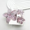 3Pcs Colorful Gradient Color Flower Hair Claws Sweet Barrettes  Shark Clip For Women Girls Beach Hair Accessories Gifts