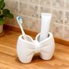 Bow Toothbrush Holder 3D Printed Pink White Bowknot Toothbrush Toothpaste Organizer Bathroom Decoration Multi-functional Pen Storage Box