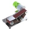 Electric Mini Belt Sander Polishing Grinding Machine Wood Sanding 7 Speed Adjustable for Metal Wood Polishing