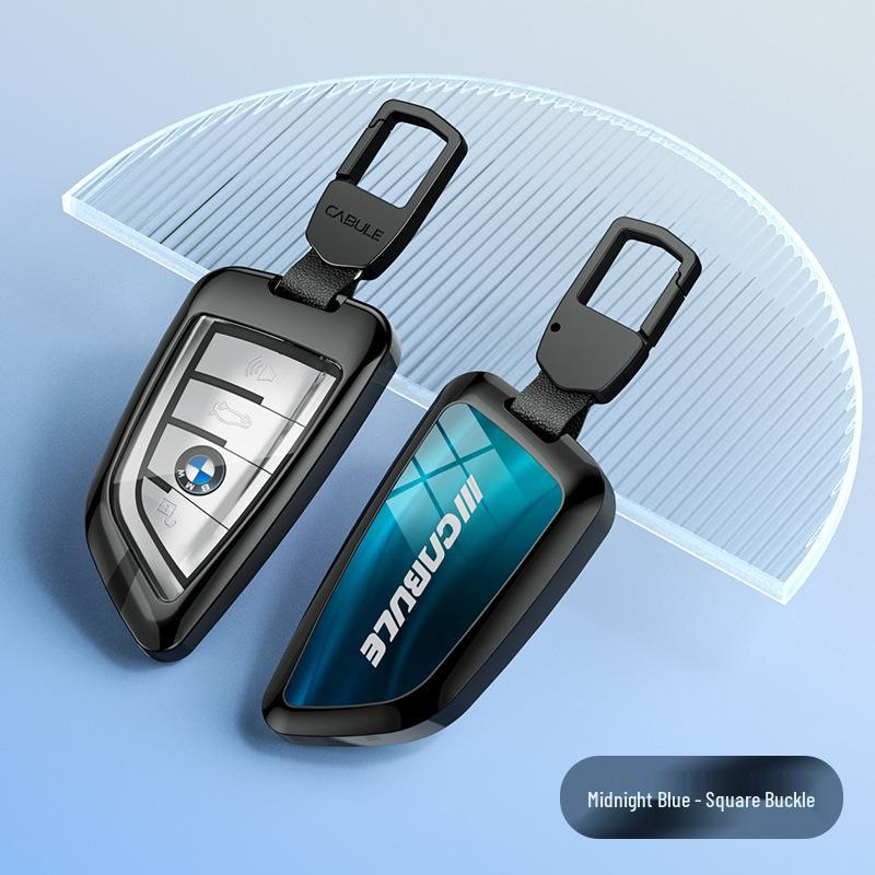 

BMW Key Fob Full Cover for 3 Series, X5, 525, 320li, and 7 Series with Gradient Color Shell and Buckle