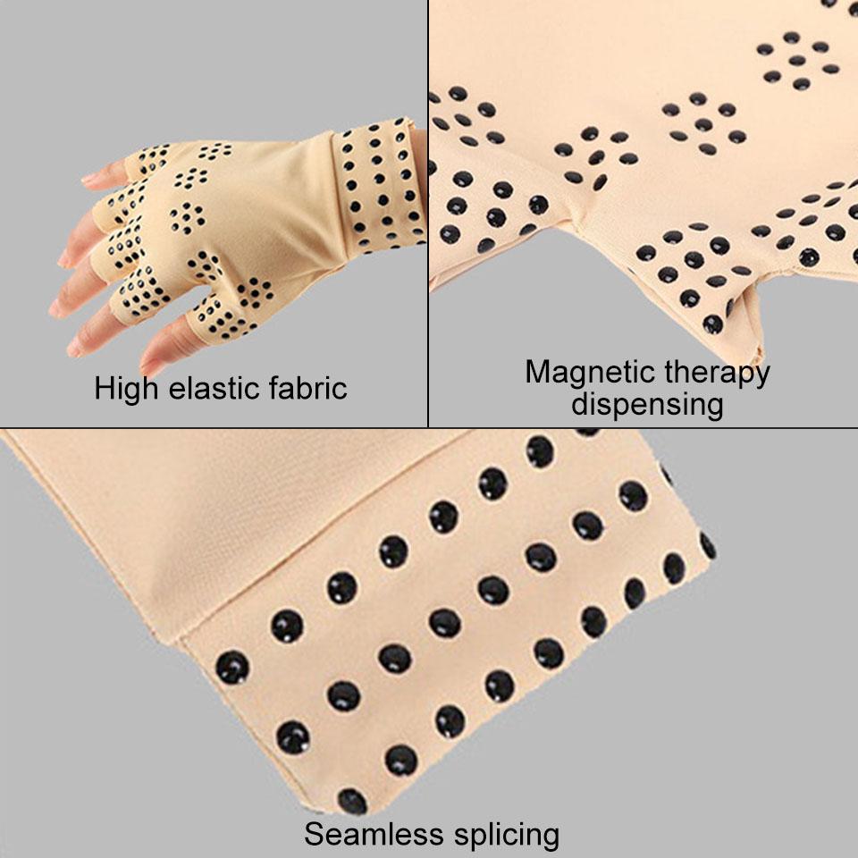 Gobygo 1Pair Dispensing Pressure Half-Finger Gloves Lightweight Breathable Non-Slip Fitness Riding Fishing Climbing Men Women