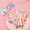 12pcs Cute Cartoon Neutral Pen Set Creative Student Pen Quick Dry Black Ink Kawaii Office School Stationery Cartoon Designs