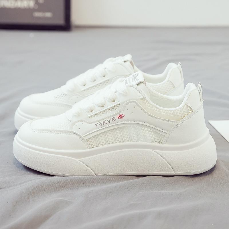 Summer mesh breathable and versatile new little white shoes women's shoes board shoes sports shoes summer trendy shoes