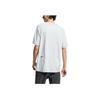 Nike T-shirt da uomo a tinta unita con stampa logo, girocollo, manica corta, top bianchi AR1581-043
