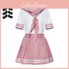 Fate Astolfo Cosplay Sailor Uniform With Butterfly Bow Japanese Student Socks