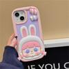 Ins Korean Cute Candy Rabbit Girl Phone Case For Iphone 14 13 12 Pro Max 11 Lovely Bunny Silicone Shockproof Soft Cover Funda