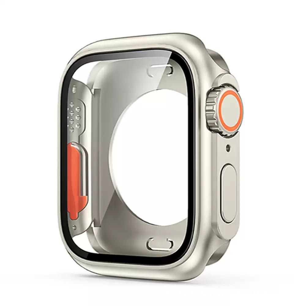 Ultra Button Integrated 360° Protective Case with Tempered Film for Apple Watch 11 Seconds