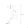 Drawing Mannequin Figure Action Collection, Movable Human Body Model with Articulated Joints