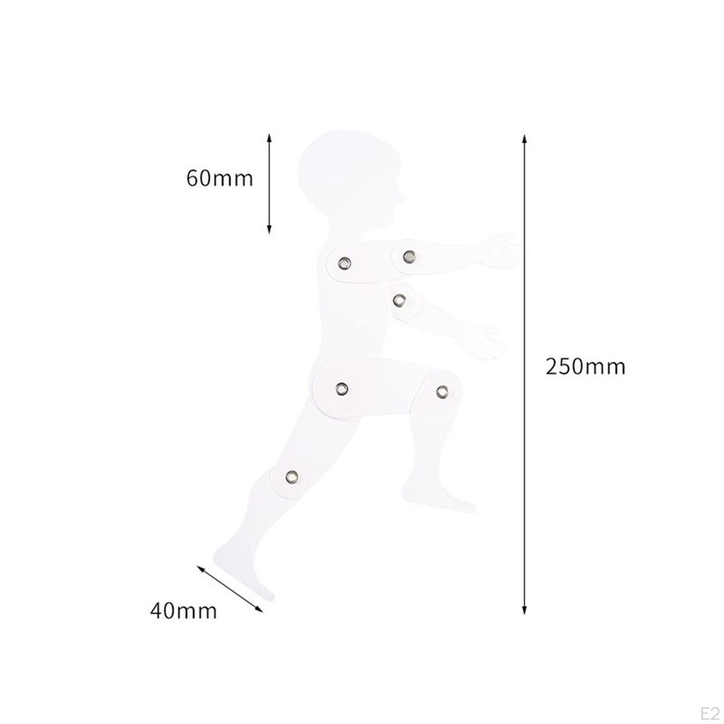 Drawing Mannequin Figure Action Collection, Movable Human Body Model with Articulated Joints