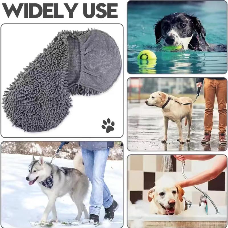 Super Absorbent Pet Bath Towel Quick-Drying Water Uptake Cat Dog Towels Soft Bath Robe Dry Pet Cleaning Washcloth Accessories