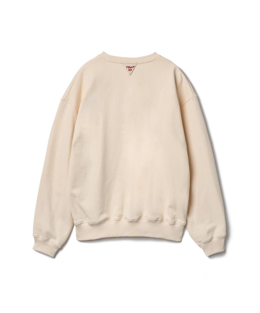 TTUDEMENT Clover Boucle Sweatshirt Ivory