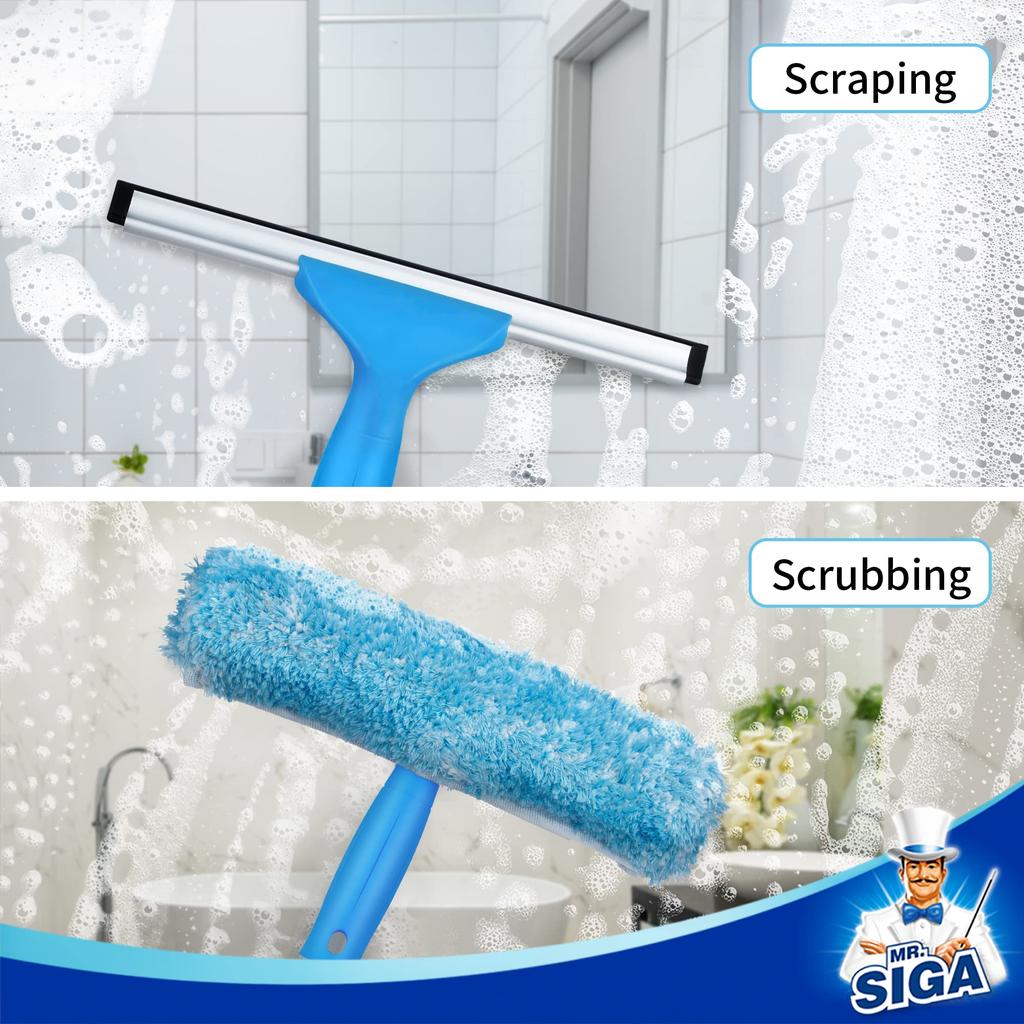 Telescopic Pole for Water Drain Professional Window Cleaning 138CM MR.SIGA 4-stage Squeegee, Wiper, Tool,