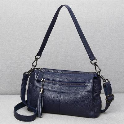 Women's Genuine Leather Shoulder Bag High-quality Multi-layer Soft Leather Handbag Ladies' Crossbody Messenger Tote Bag
