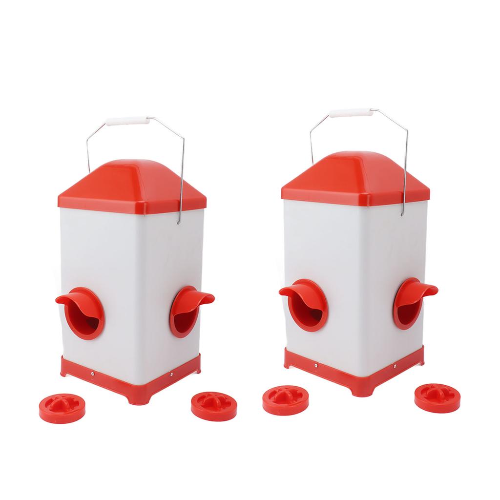 Chicken Feeder Waterer Set Automatic Chicken Cup Waterer Port Feeder Set Poultry Farming Water
