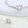 Copper Cute Mouse Animal Beads Original Pendants Bracelet Charm Jewelry Party Diy Trendy Gifts