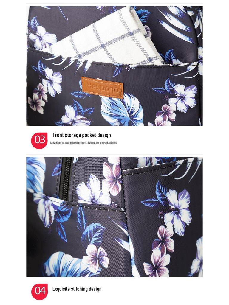 Anpassningsbar Handväska för Mamma och Baby med Stor Kapacitet, Isolerad, i Oxfordtyg