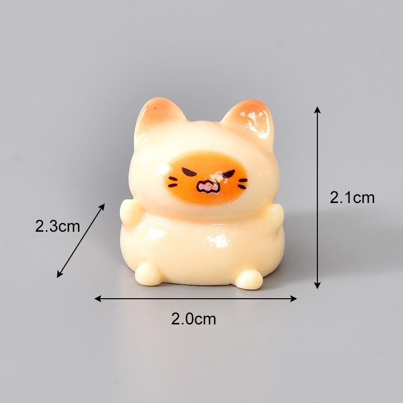 2 Stück Cartoon Harz Niedlich Korn Luo Xiaohei Zhanji Kleine Schwarze Katze Tier Dekoration Kreativ Schreibtisch Auto Kleine Dekoration Handwerk