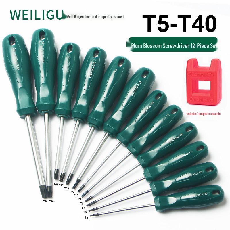 Extended Torx & Phillips Screwdriver Set: T8, T20, T30 for Car Repair & Air Filter Maintenance