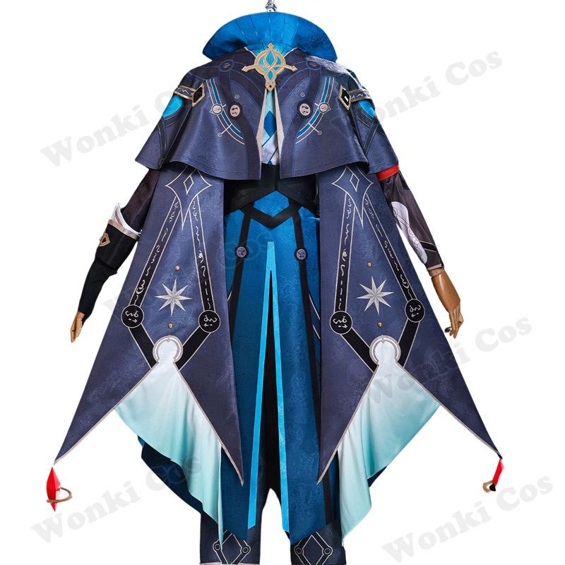 Star Rail Anaxa Cosplay Costume Wig Hair For Game Star Rail Outfits Anaxa Cosplay Shoes Boots Men Carnival Party Role Play
