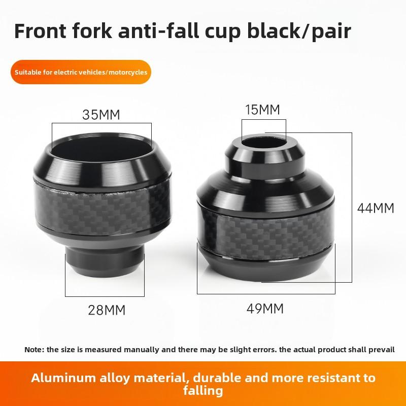 2Pcs Universal Motorcycle Wheel Protection Crash Pad Protectors Alloy Motocross Falling Front Fork Slider Shock Absorption Cups