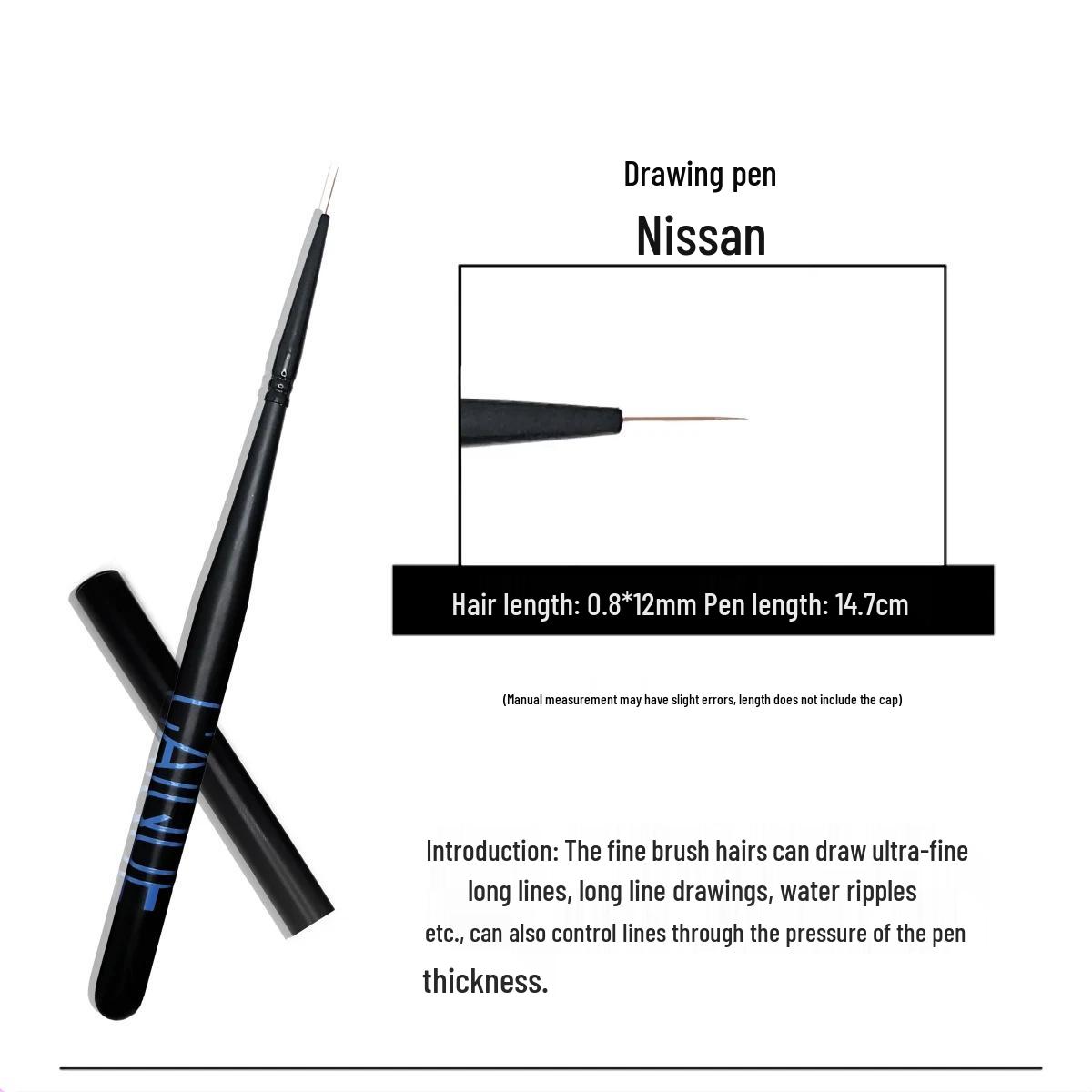 

Набор кистей для японского нейл-арта: Подводка, Гель, Градиент, Растушевка, Кисти для рисования