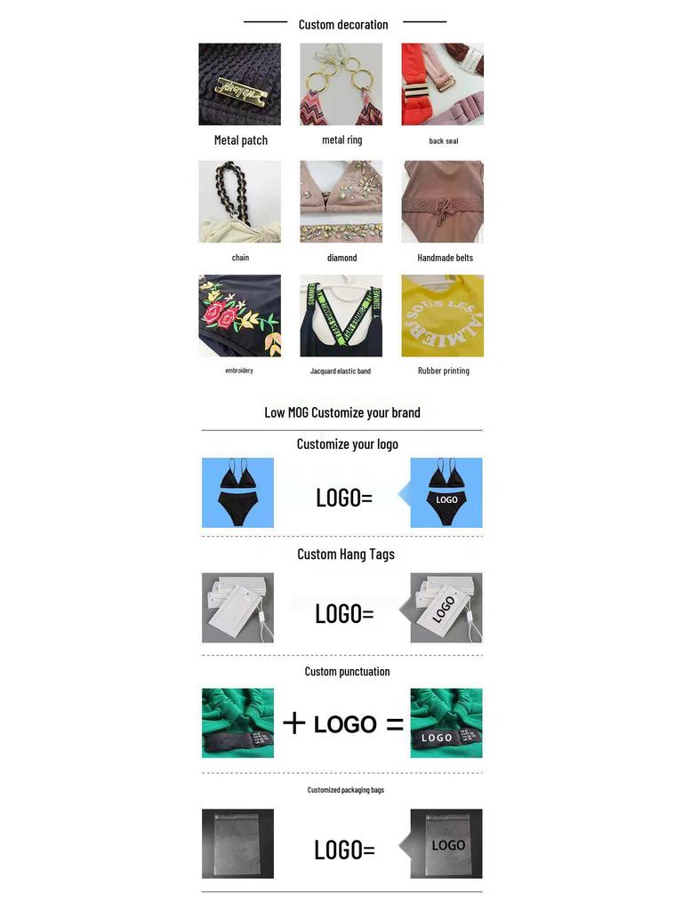 European & American Sexy Tie-Up Print Bikini Set