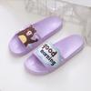 Summer slippers women wear thick-soled household indoor fashion cartoon non-slip cool slippers women