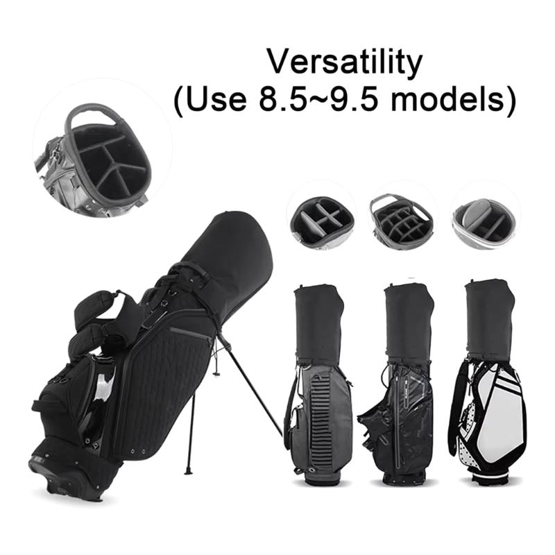 Golf Bag Rain Cover Hood Waterproofs Golf Bag Hood Cover Dustproof Golf Bag Protector for Tours Bags/Carry Cart/Stand Bags