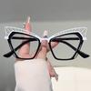 Vintage Anti Blue Light Optical Glasses Oversized Women Luxury Brand Designer Myopia Customize Prescription Eye Glasses Frames