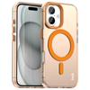 IMAK For iPhone 16 Case Compatible with MagSafe Candy Color Anti Drop TPU+PET Back Cover