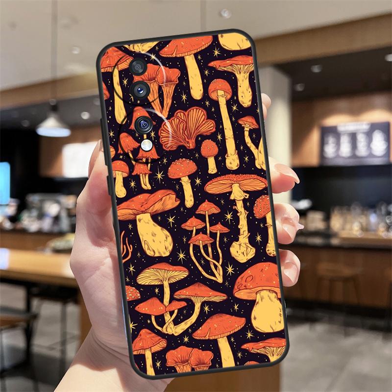 Mushroom Forest Cover For Huawei P30 P50 Pro P20 P40 Lite P Smart 2019 Nova 5T Honor X9a 50 70 X7 X8 Case
