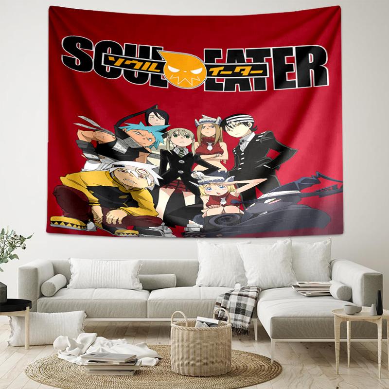 1pc Soul Eater Tapestry, Living Room, Bedroom, Office, Party Decor, Ideal Festive Gift