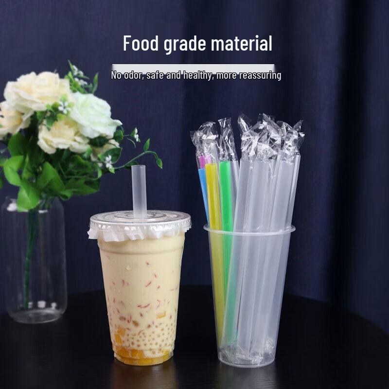 Disposable Hardened Thick Bubble Tea Straws