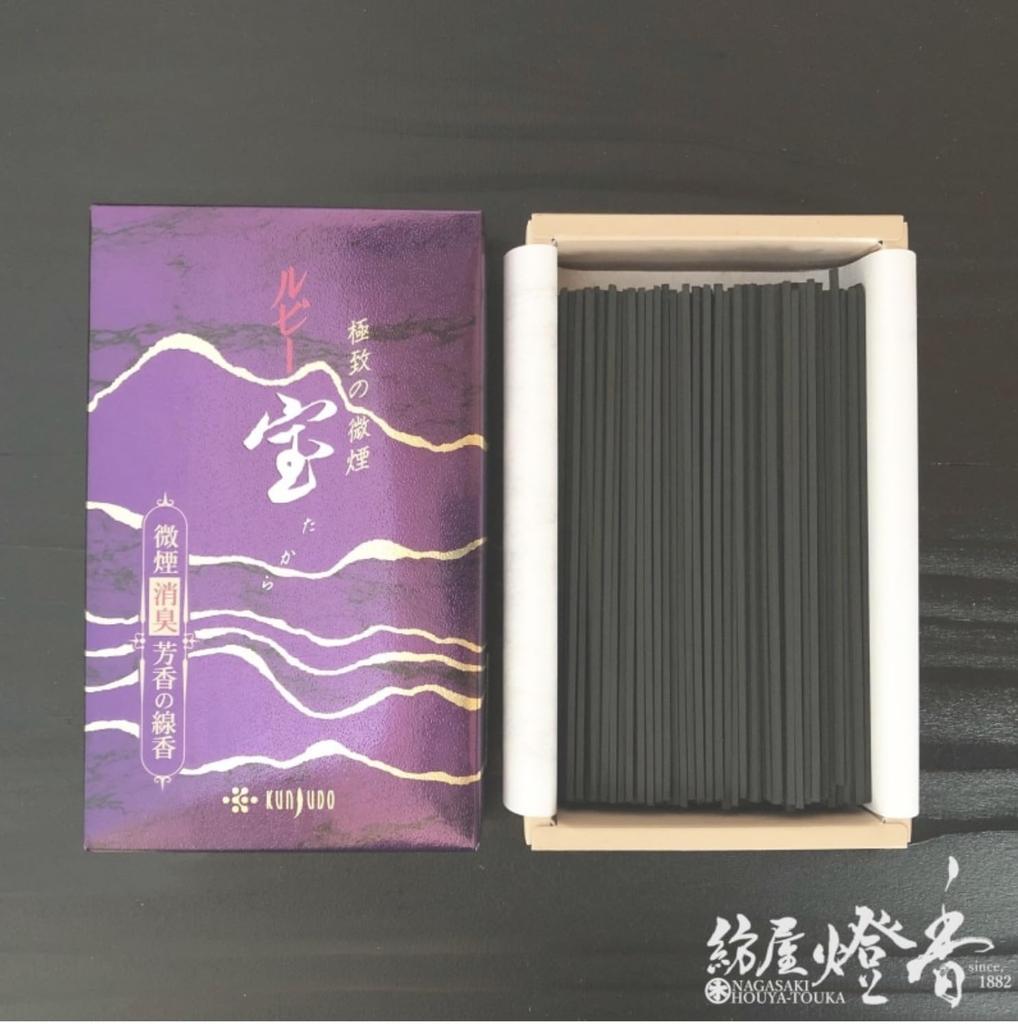 Kunjudo Light Smoke Incense [Ruby Treasure] Bulk Packed In a Large Box
